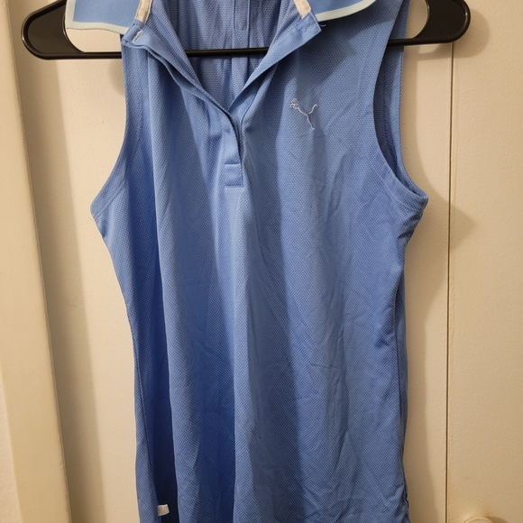 Puma Light Blue Sleeveless Athletic Top Size Medium - Picture 1 of 4